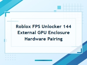 Pairing an External Gpu Enclosure with Roblox Fps Unlocker